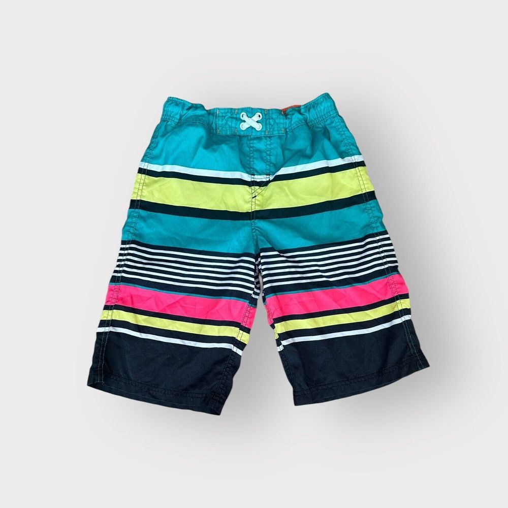 Cat & Jack Swim Board Shorts Youth XL 16 Striped‎ Colorful Swim Target